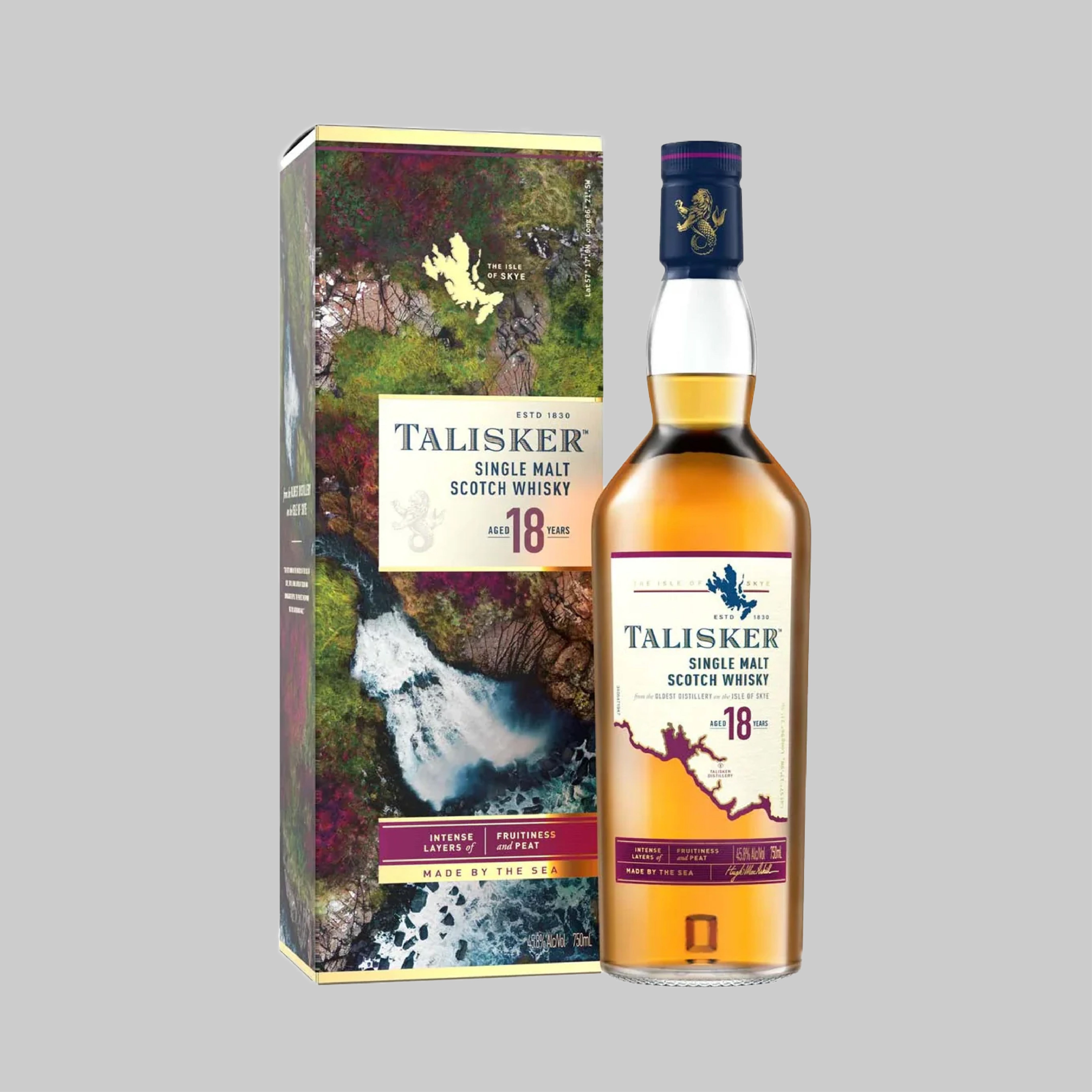 Talisker 18 Years Old Single Malt Scotch Whisky 700ml 45.8% - Time2Drink